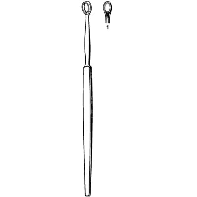 Merit Fox Dermal Curette - 5-1/2", Oval 3mm Tip - 98-413 
