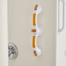 McKesson Brand McKesson Rotating Suction-Cup Grab Bar, White/Yellow Plastic (3/CS) 