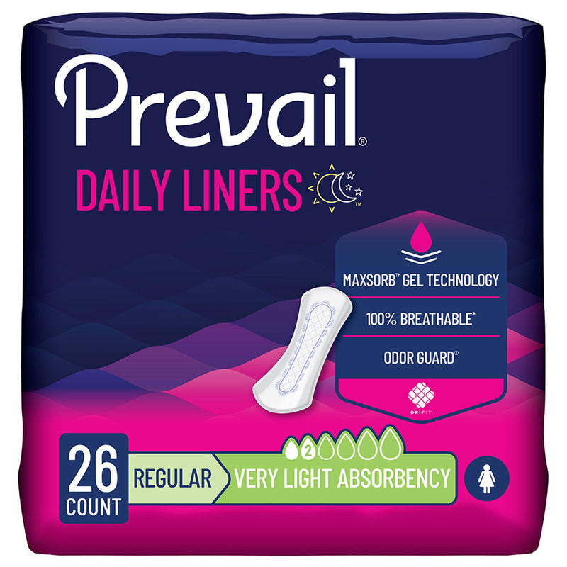Prevail Daily Liner Very Light Bladder Control Pad, 7.5-Inch Length (Case of 312)