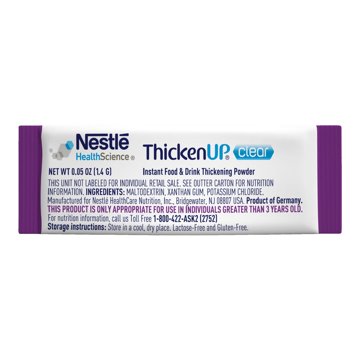 Resource ThickenUp Clear Food and Beverage Thickener (Case of 288)