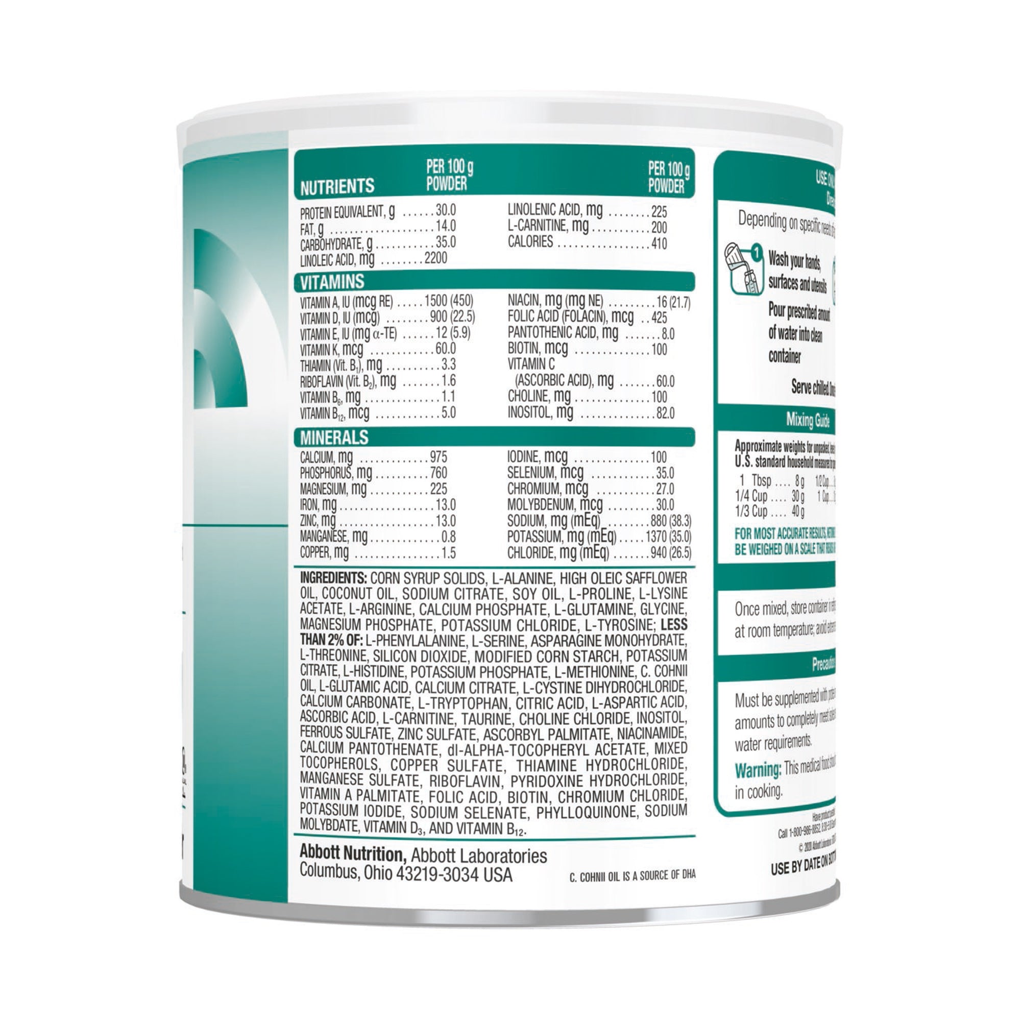 Abbott Nutrition Ketonex-2 Amino Acid–Modified Medical Food for MSUD, 14.1-ounce Can (6/CS) 