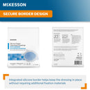Super Absorbent Charcoal Dressing McKesson Oval 6-5/8 X 8-3/16 Inch With Border Sterile (Case of 80)
