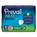 Prevail Per-Fit Maximum Incontinence Brief, Extra Large (Case of 80)