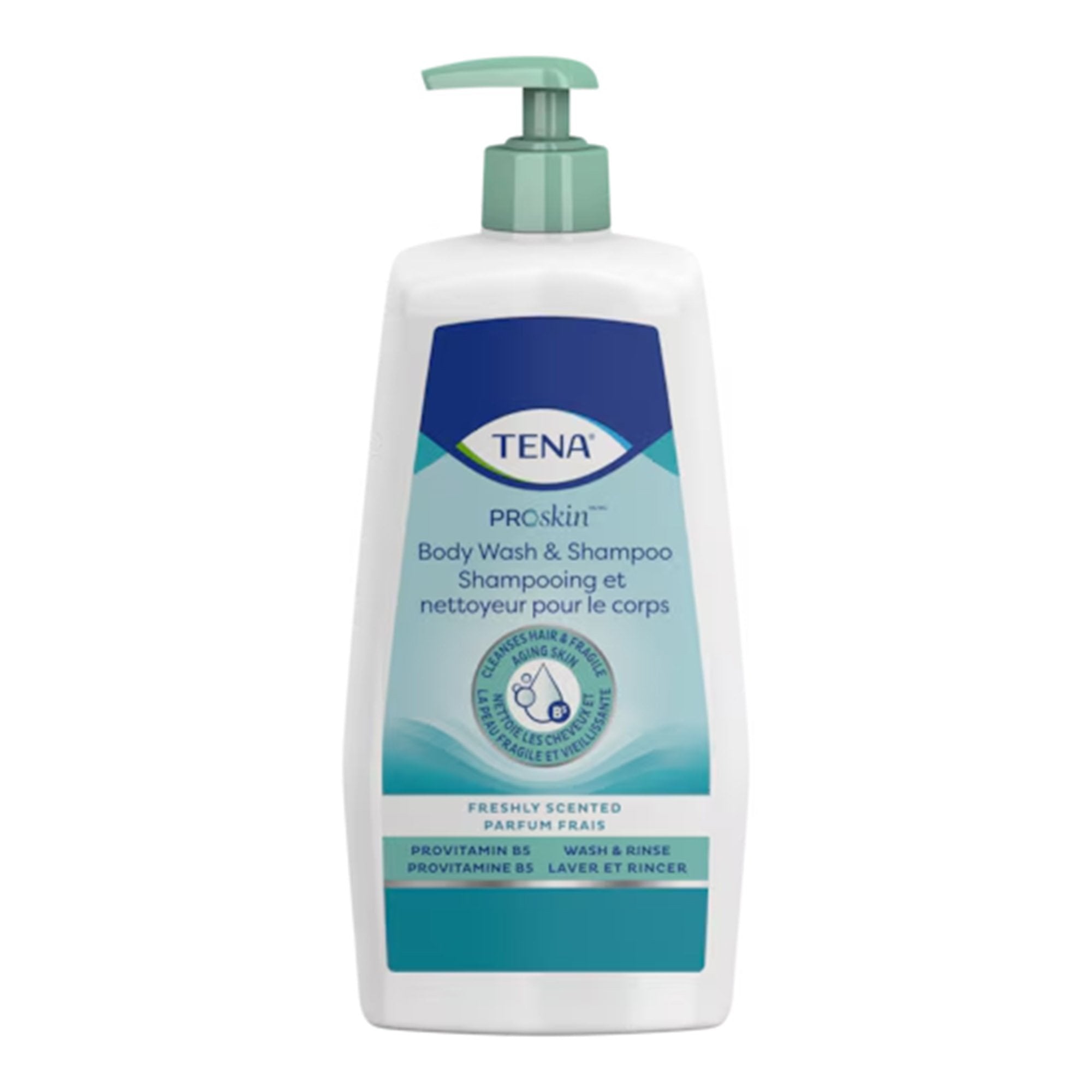 Essity HMS North America Inc Tena Scented Shampoo and Body Wash, 16.9 oz. Pump Bottle (10/CS) 