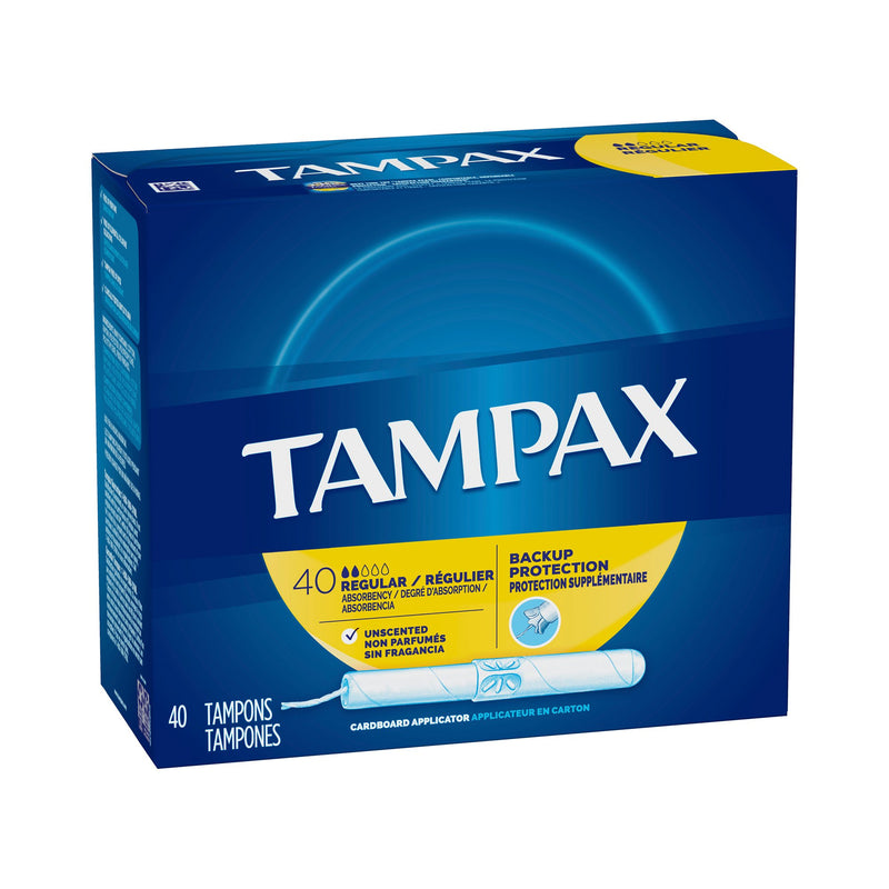 Tampax Tampons Regular Absorbency Unscented (Box of 40) 