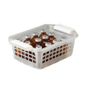 Storage Basket Flip and Stack Semi-Clear Plastic 3 X 6 X 9-1/2 Inch (Each)