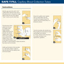Safe-T-Fill Capillary Blood Collection Tube, 125 µL, 1.1 mm Diameter (Case of 500)