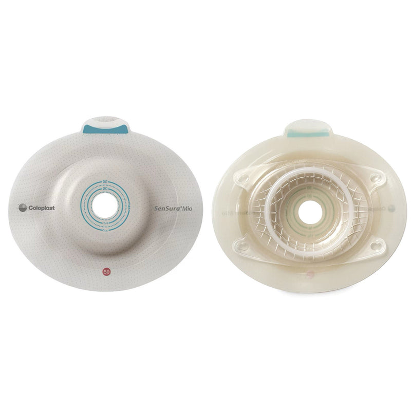 SenSura Mio Click Convex Light Ostomy Barrier, 31 mm Stoma Opening, Blue Match (Box of 5)