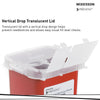 McKesson Prevent Sharps Container, 1 Quart, 6-1/4 x 4-1/4 x 4-1/4 Inch (Case of 80)