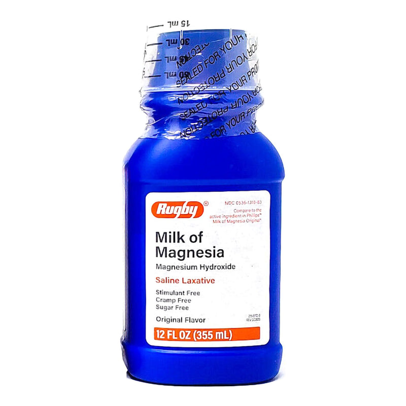Major Pharmaceuticals Laxative Oral Suspension 12 oz. 400 mg / 5 mL Strength Magnesium Hydroxide 