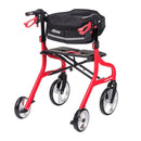 4 Wheel Rollator drive Nitro Sprint Red Folding Aluminum Frame (Each)