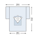 McKesson Sterile Heavy-Duty Knee Arthroscopy Drape, 114 x 88 x 116 Inch (Case of 8)