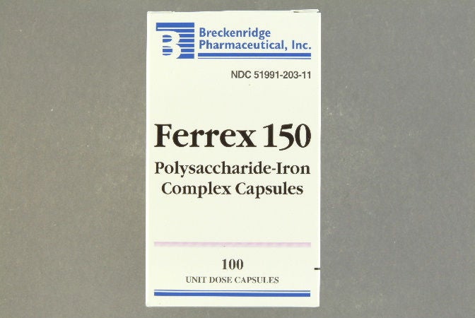 Ferrex Polysaccharide / Iron Mineral Supplement (Bottle of 100)