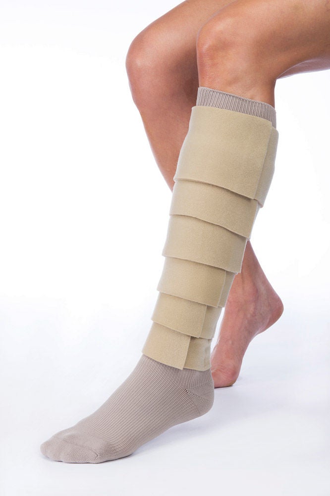 Jobst FarrowWrap Basic Compression Sock with Wrap, Extra Small / Regular (Each)
