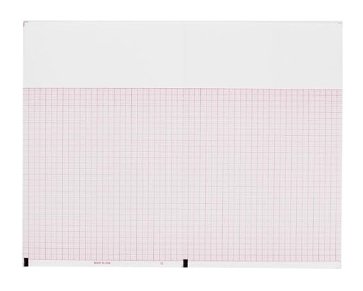 Recording Chart Paper Burdick Z-Fold Orange Grid (10/CS)
