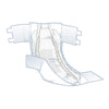 FitRight Plus Anti-Leak Guard Briefs, Large (Case of 80)