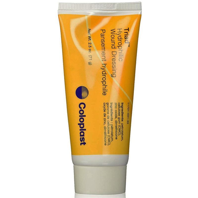 Coloplast Triad Hydrophilic Wound Dressing, Zinc Oxide-Based Paste, 2.5-ounce Tube (12/CS) 