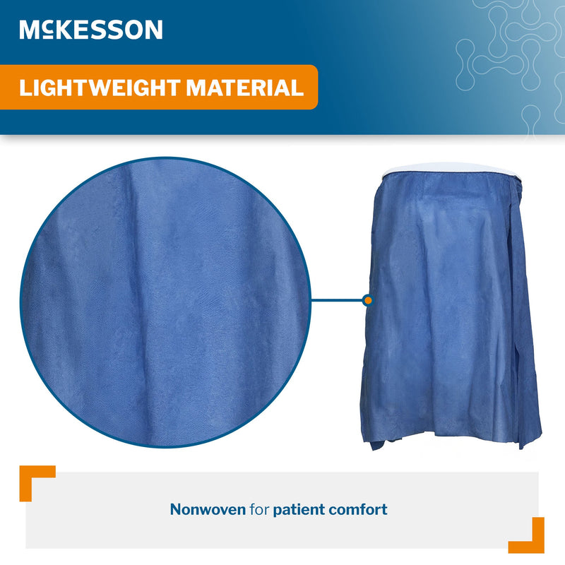 McKesson Strapless Exam Gown, One Size Fits Most, Blue, 2 x 2 Feet (Case of 25)