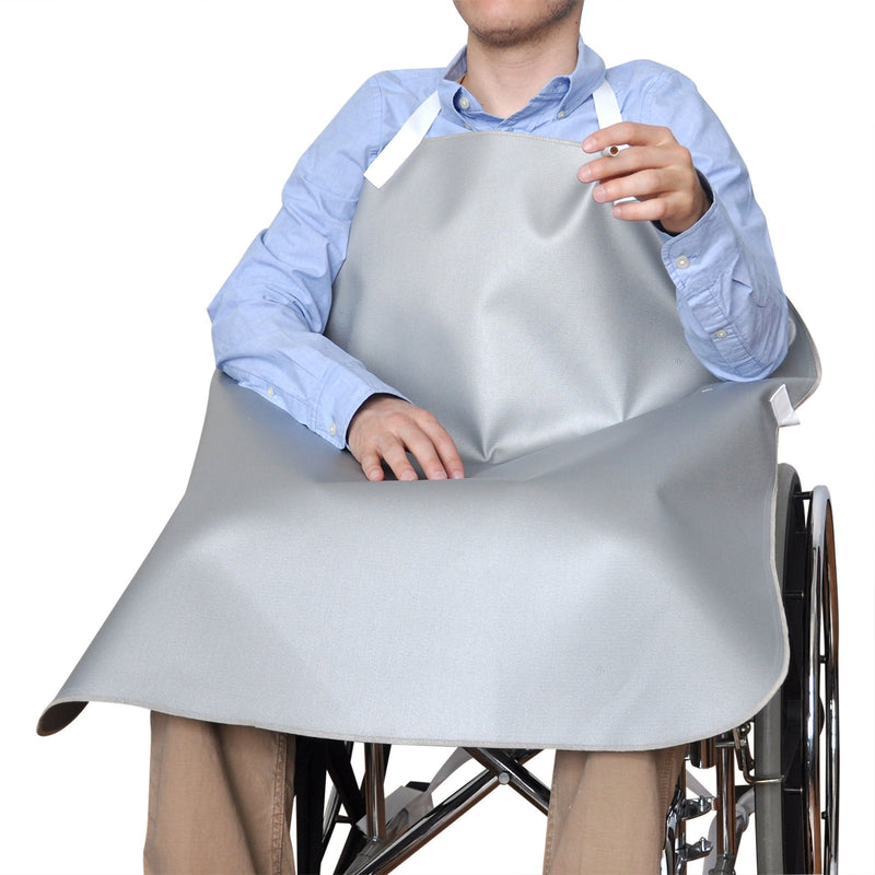 New York Orthopedic NYOrtho Deluxe Smoker's Apron, 30 x 34 in., Gray 