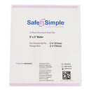 Ostomy Barrier Safe n Simple Trim to Fit, Standard Wear Flexible Tape 70 mm Flange Up to 2-1/4 Inch Opening 5 X 5 Inch (Case of 80)
