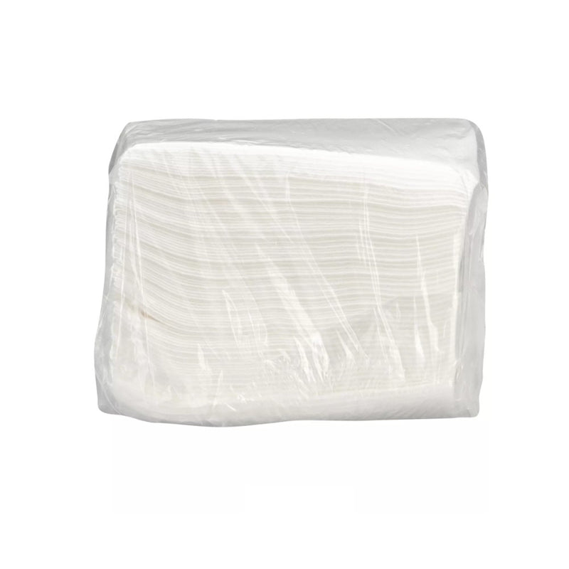 Cardinal Curity Nonwoven White Washcloth, Disposable (500/CS) 
