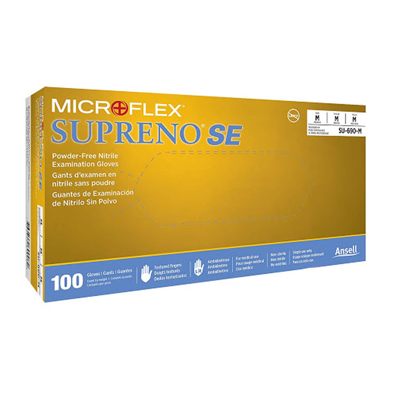 Microflex Medical Supreno SE Nitrile Exam Glove, Medium, Blue (1000/CS)