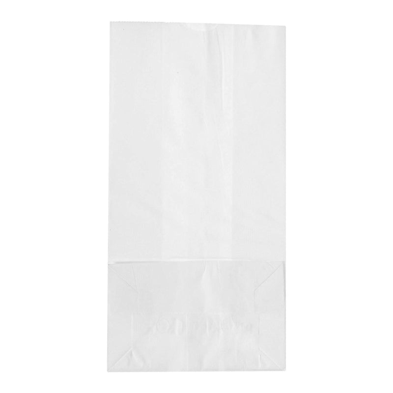 Duro White Paper Bag, 5 x 3.13 x 9.75 Inch (Case of 500)