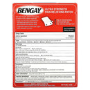 Bengay Pain Relieving Patch Ultra Strength, Large Size (Case of 144)