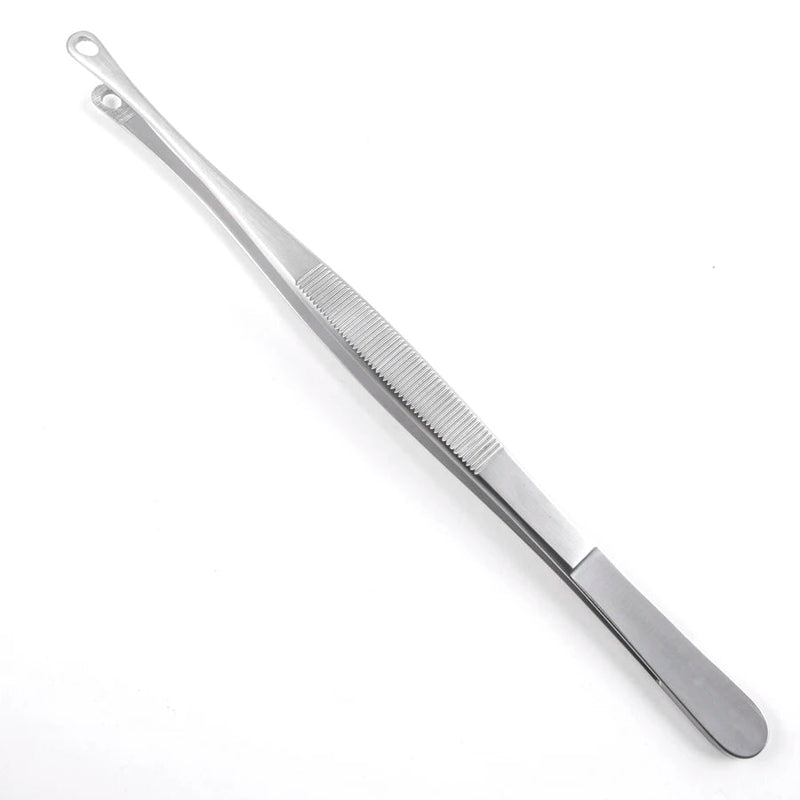 Sklar Singley (Singley-Tuttle) Tissue Forceps 14", Straight, Fenestrated, Serrated - 61-0080 