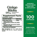 Nature's Bounty Ginkgo Biloba 120 mg Capsules 