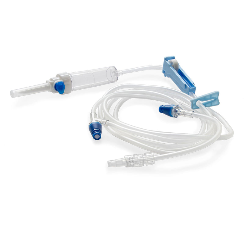 Primary IV Administration Set MedStream Gravity 2 Ports 20 Drops / mL Drip Rate Without Filter 80 Inch Tubing Solution Without Flow Regulator (Case of 300)