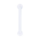 McKesson Wall Grab Bar, White Steel, 12-Inch Length