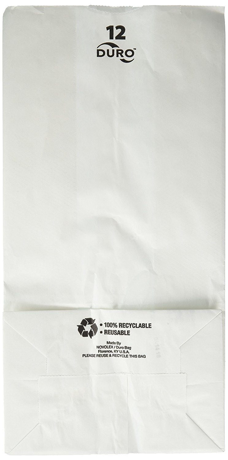 Grocery Bag Duro White Virgin Paper