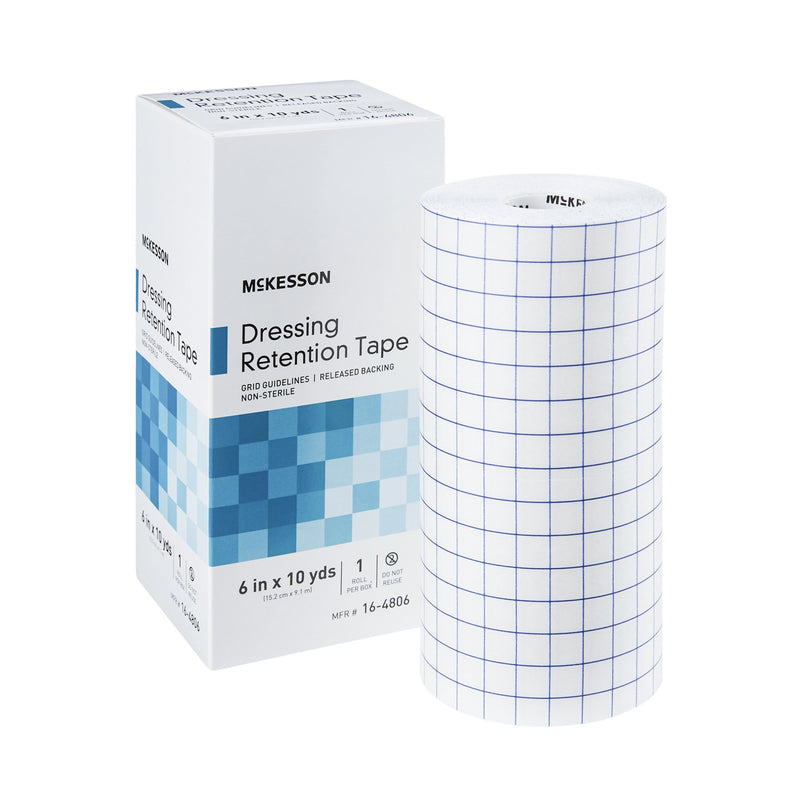 McKesson Brand McKesson Nonwoven Fabric Dressing Retention Tape, 6 Inch x 10 Yard (12/CS)