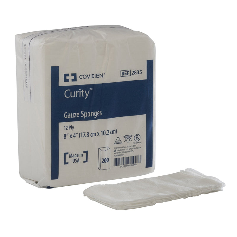 Cardinal Curity USP Type VII Gauze Sponge, 4 x 8 Inch, 12-Ply (2000/CS) 