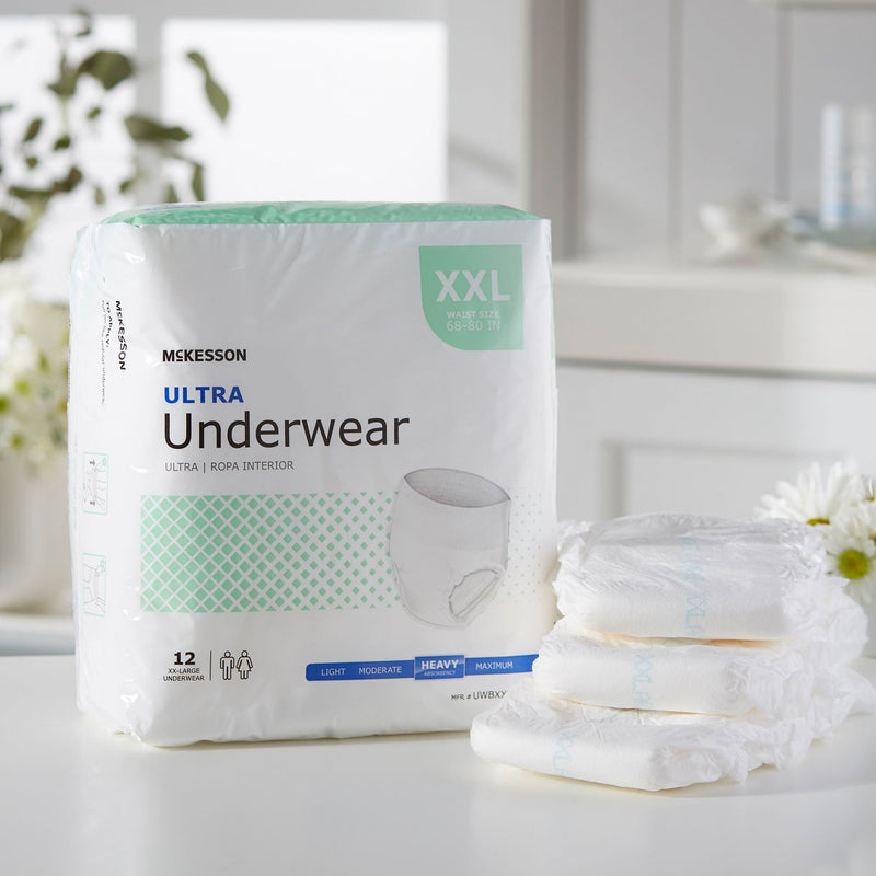 McKesson Ultra Heavy Absorbent Underwear, 2X-Large (Case of 48)