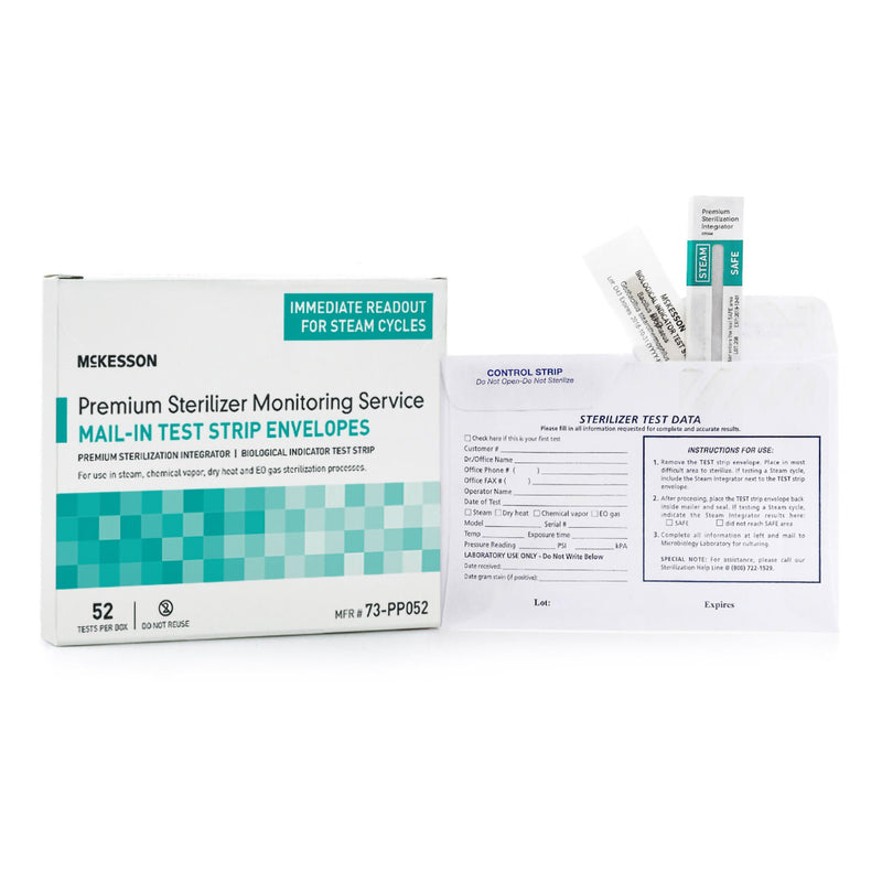 McKesson Sterilizer Monitoring Mail-In Service (Case of 208)