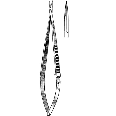 Sklar Iris Micro-Miniature Scissors - 4", Straight, Sharp/Sharp, Extra Delicate - 64-3050