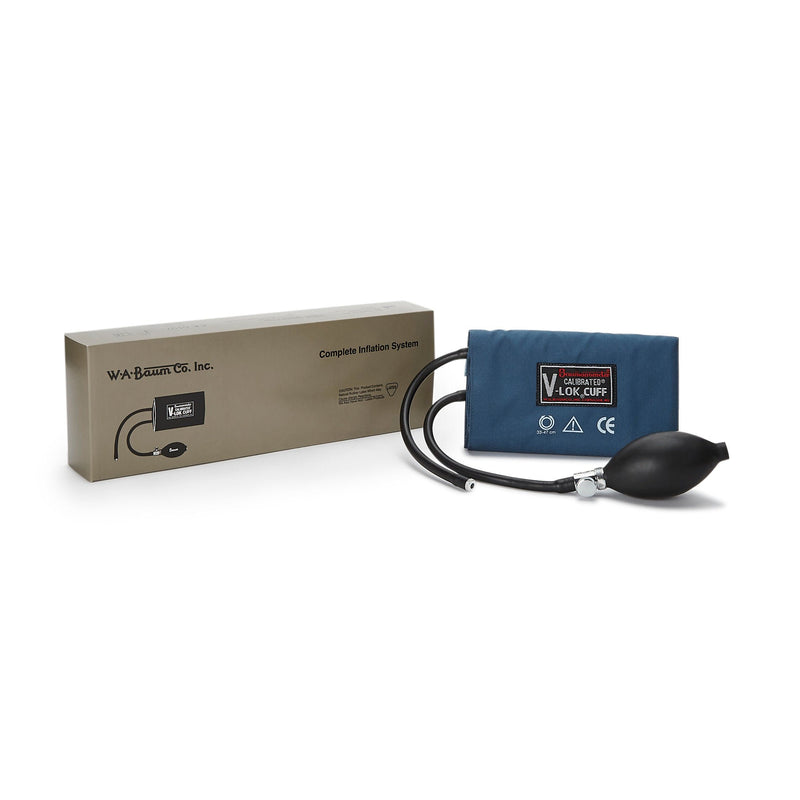 W.A. Baum Calibrated V-Lok Blood Pressure Cuff and Bulb (Each)