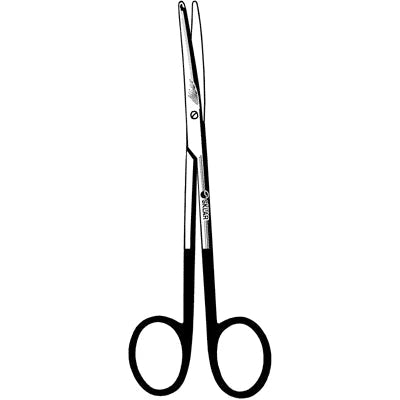 Sklarhone Super-Cut Metzenbaum-Nelson Bariatric Dissecting Scissors - 9", Curved, Blunt/Blunt, 1 Razor Edge, 1 Micro-Serrated Edge - 15-3412 