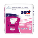 Seni Super Quatro Severe Absorbency Incontinence Brief, Medium (Case of 40)