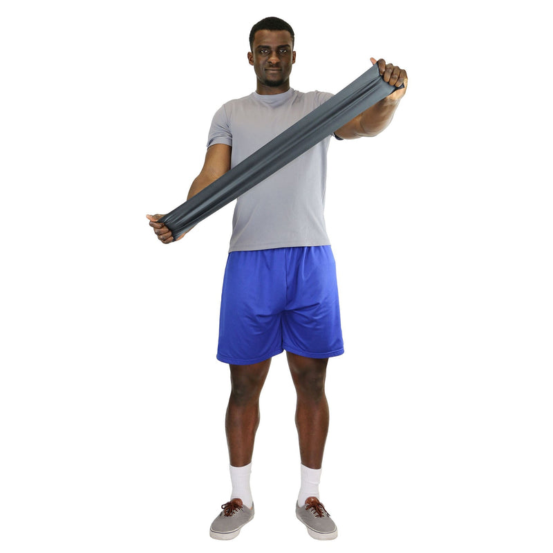 CanDo Exercise Resistance Band, Black, 5 Inch x 6 Yard, X-Heavy Resistance