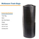 McKesson Super Heavy Duty Trash Bag, Black, 56-gallon Capacity (Case of 100)