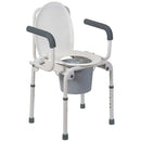 Mabis Healthcare Mabis Drop-Arm Steel Commode 