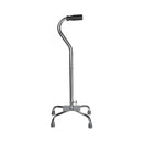 McKesson Steel Chrome Offset Quad Cane, 29 – 37.5 Inch (Case of 4)
