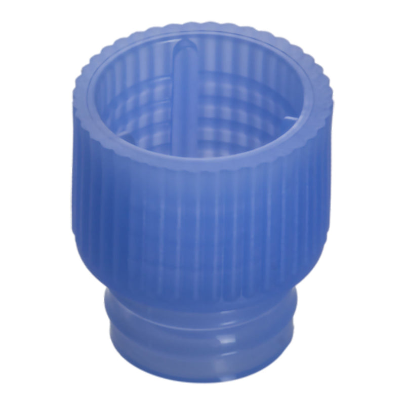 Tube Closure Push Cap 12 mm Diameter NonSterile Blue (Case of 10000)