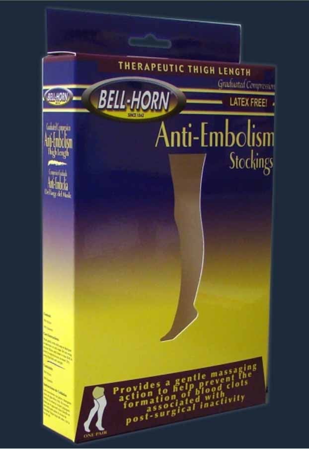 Bell-Horn Thigh High Anti-embolism Stockings, Extra Large (Pair)