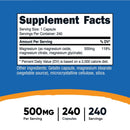 nutricost 500 mg Magnesium Complex Extra Strength (Case of 2880)