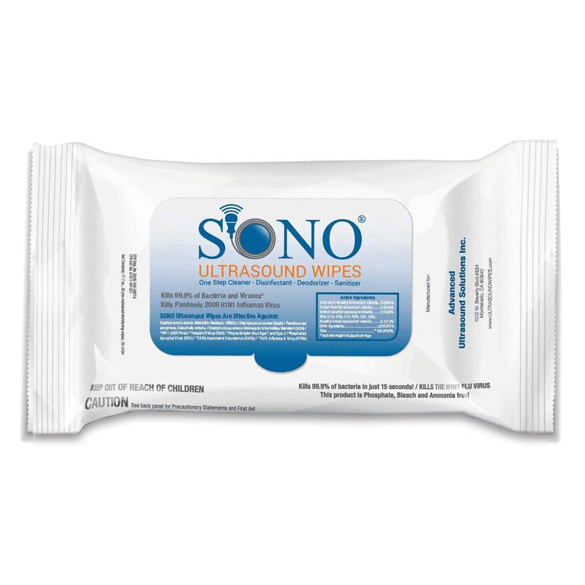 Sono Premoistened Surface Disinfectant Cleaner Wipes (Box of 600)