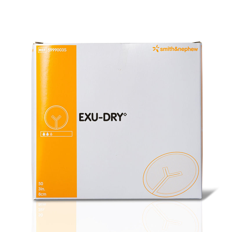 Exu-Dry Super Absorbent Dressing, 3 inch Slit Disc (Box of 50)